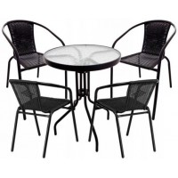 Cадові меблі Jumi Bistro Black-4 Cадові меблі Jumi Bistro Black-4