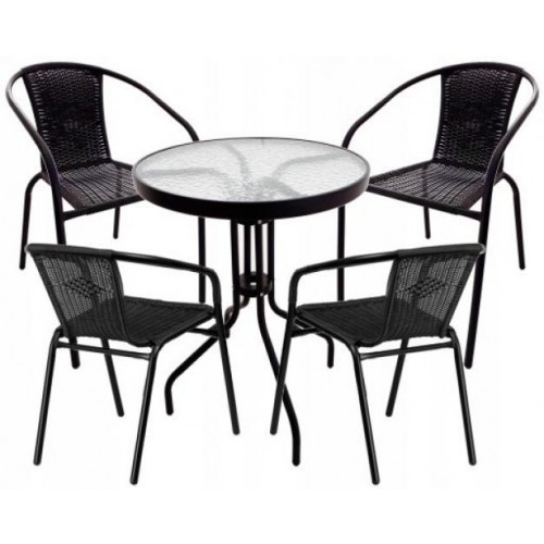 Cадові меблі Jumi Bistro Black-4 Cадові меблі Jumi Bistro Black-4