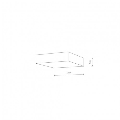 Стельовий світильник Nowodvorski Lid 16x16x4 см Білий (Now10430)