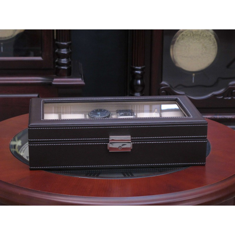 Шкатулка для годинників Salvadore PB/1098/12.DBR темно-коричневий