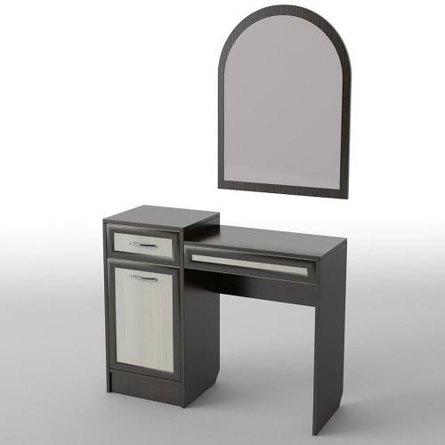 Туалетний столик Тиса Мебель БС-6 Венге Дуб молочний 80x40x100 см