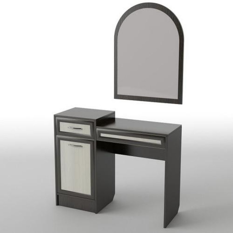 Туалетний столик Тиса Мебель БС-6 Венге Дуб молочний 80x40x100 см