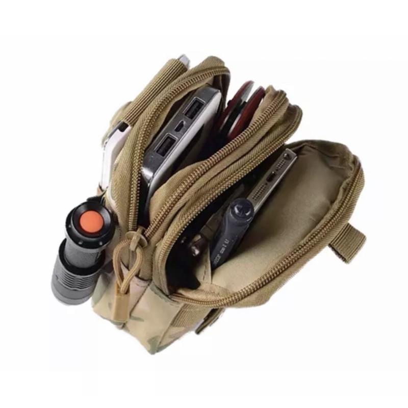 Тактична сумка на пояс органайзер Military 18х13х3 см Койот