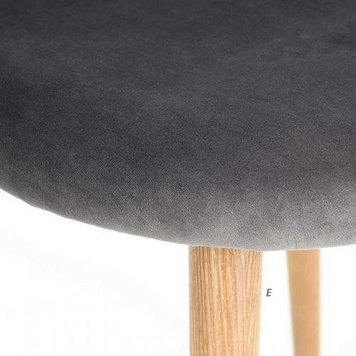 Стілець дизайнерський Анрі SDM ніжки дерево Велюр Сірий Стілець дизайнерський Анрі SDM ніжки дерево Велюр Сірий