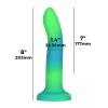 Фалоімітатор, що світиться в темряві, ADDICTION Rave 8″, Glow in the Dark Dildo Blue Green, 20,3 см в інтернет супермаркеті PbayMarket!