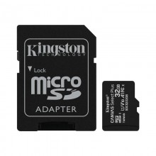Карта пам'яті MicroSDHC 32GB UHS-I Class 10 Kingston Canvas Select Plus R100MB/s + SD-адаптер (SDCS2/32GB)