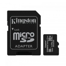 Карта пам'яті MicroSDHC 32GB UHS-I Class 10 Kingston Canvas Select Plus R100MB/s + SD-адаптер (SDCS2/32GB)