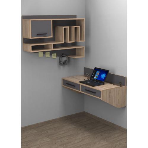 Комп'ютерний стіл Тиса Мебель Тіса Стиль-10 Сонома Графіт 340x500x1000 мм Комп'ютерний стіл Тиса Мебель Тіса Стиль-10 Сонома Графіт 340x500x1000 мм