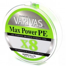 Шнур Varivas MAX Power PE X8 Lime Green 150м #0.6 (2124092 / 13501)