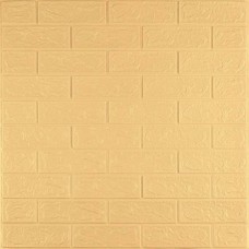 3D панель самоклеюча цегла Жовто - пісочний 700x770x3мм (009-3) Sticker Wall SW-00000229