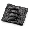 Портмоне CROCODILE LEATHER 18004 з натуральної шкіри крокодила Чорне, Чорний