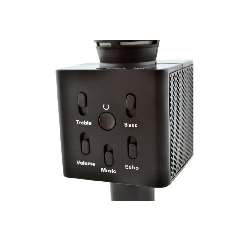 Караоке - мікрофон з динаміком Q&J Q7-3 Black (hub_np2_0982)