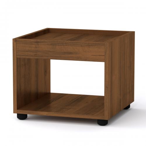 Стіл журнальний МГ-6 тумба-1 Компаніт Горіх екко (42х42х35 см) Стіл журнальний МГ-6 тумба-1 Компаніт Горіх екко (42х42х35 см)