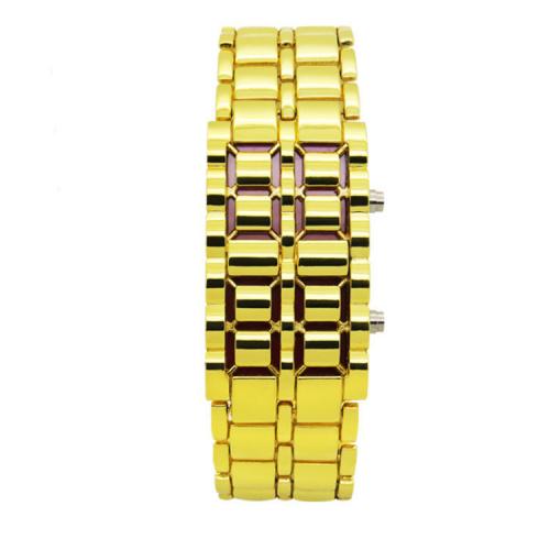 Годинник-браслет Iron Samurai LED Watch золотистий з червоними світлодіодами (IBW012YR) Годинник-браслет Iron Samurai LED Watch золотистий з червоними світлодіодами (IBW012YR)