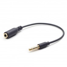 Аудіо-кабель Gembird CCA-419, 3.5мм M/F, кросовер контактів GND та MIC