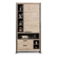 Шафа для зберігання в стилі Loft NS-2224 2030x1000x400 мм Черный Шафа для зберігання в стилі Loft NS-2224 2030x1000x400 мм Черный