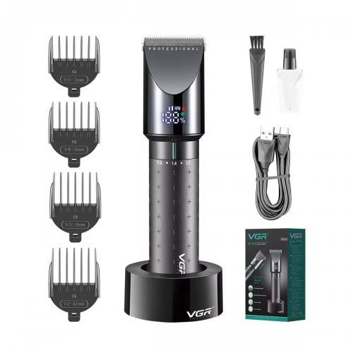 Машинка для стрижки волосся VGR V-698 акумуляторна 4 насадки 5W Black Машинка для стрижки волосся VGR V-698 акумуляторна 4 насадки 5W Black