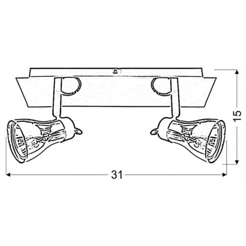 Спот Candellux Angus 31x15 см Мідно-чорний (92-60532) Спот Candellux Angus 31x15 см Мідно-чорний (92-60532)