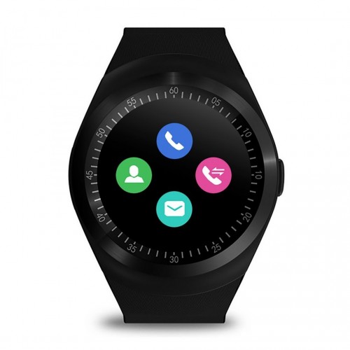Розумний годинник Media-Tech ROUND WATCH GSM MT855 Чорний (MT855)