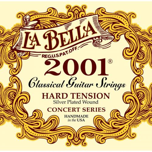 Струни для класичної гітари La Bella 2001H Classic Silver Plated Hard Tension Струни для класичної гітари La Bella 2001H Classic Silver Plated Hard Tension