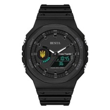 Годинник чоловічий водостійкий тактичний BESTA Jocker UA Black