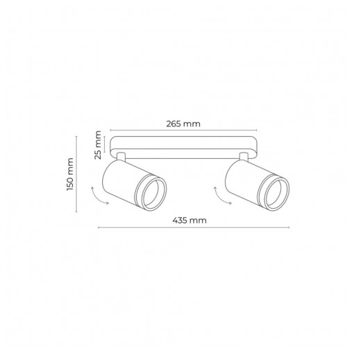 Спот TK Lighting Jet 43.5x5.5x15 см Чорний (TK6912)