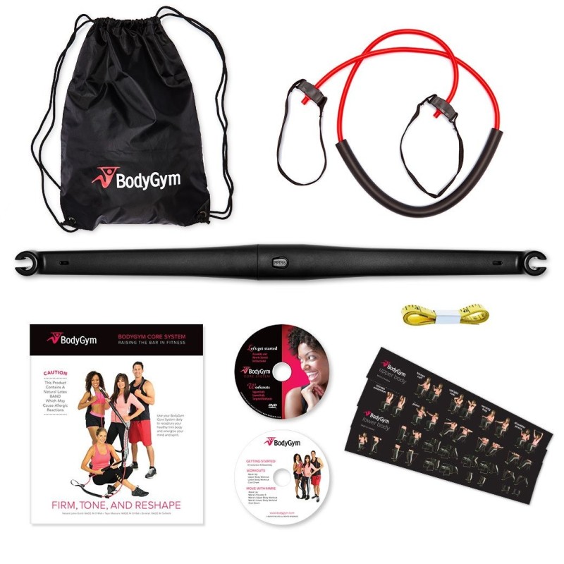 Портативний універсальний тренажер для тіла, живота, спини, плечей з набором вправ та рюкзаком.