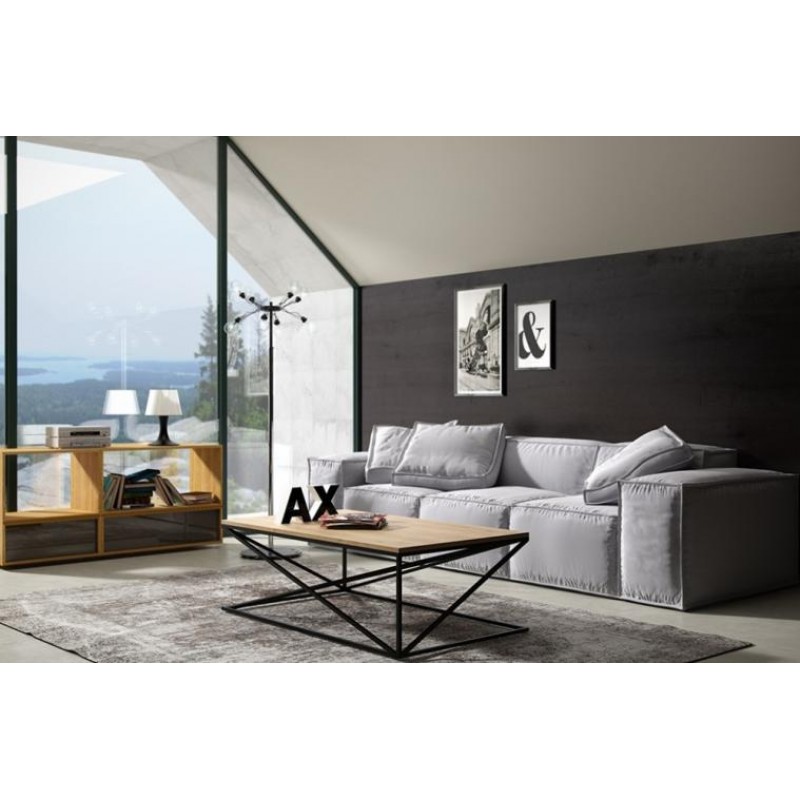 Кавовий журнальний столик у стилі Loft NS-619 450x1200x640 мм Черный