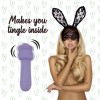 Мінівібратор FeelzToys Magic Bunny Purple з двома насадками