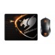 Миша Cougar Minos XC Black USB + килимок Speed ​​XC
