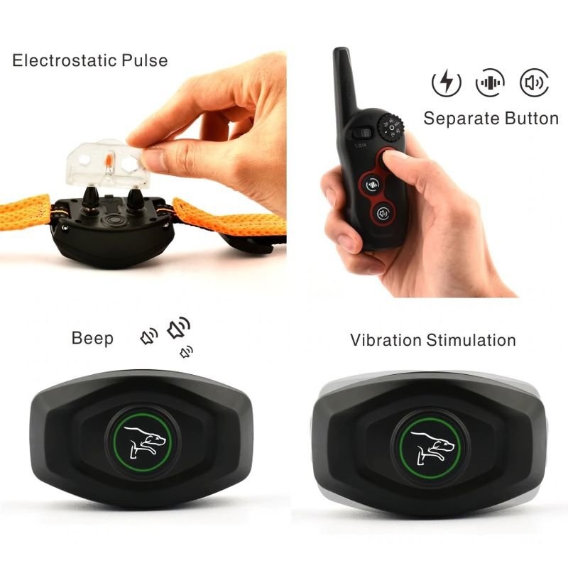 Електронний ошийник для дресирування собак + антилай 2 в 1 Dobe DB 400 (розмір XL 53-63 см)