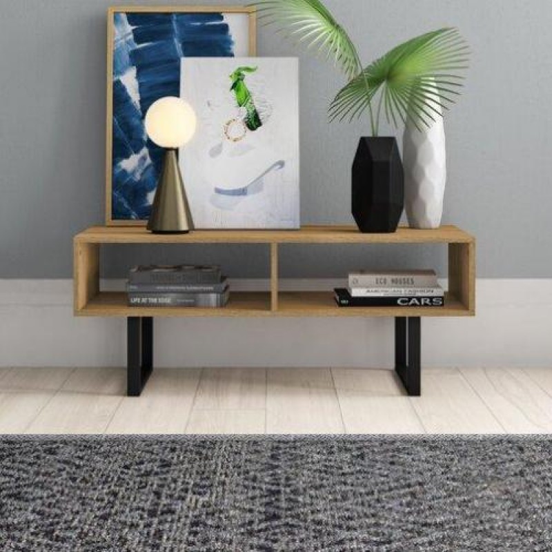 Тумба підставка для TV у стилі Loft NS-2131 430x900x400 мм Черный