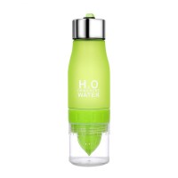 Спортивна пляшка-соковитискач H2O Water bottle Green 500 мл Зелений