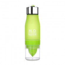 Спортивна пляшка-соковитискач H2O Water bottle Green 500 мл Зелений
