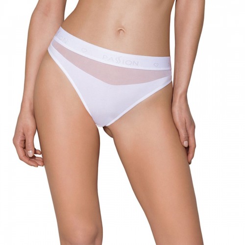 Трусики з прозорою вставкою Passion PS006 PANTIES white, size XL в інтернет супермаркеті PbayMarket!