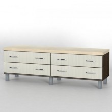 Комод приліжковий Тиса Мебель КП-104 Венге Дуб молочний 50x41x140 см