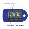 Пульсоксиметр Pulse Oximeter Healer AD807 електронний на палець Синій в інтернет супермаркеті PbayMarket!