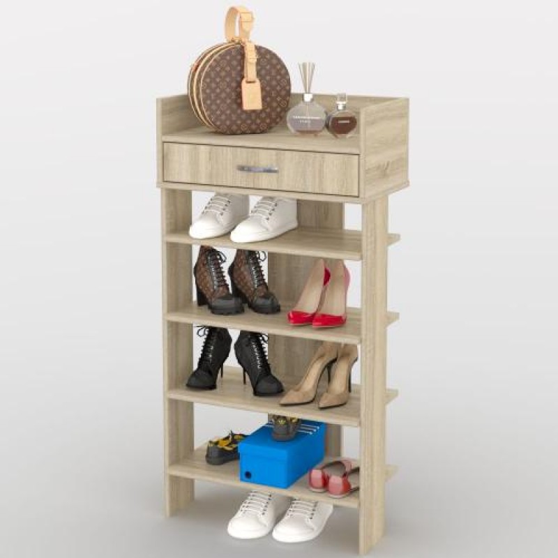 Стелаж для взуття Тиса Мебель ТО-210 Дуб сонома 114.2x60 см