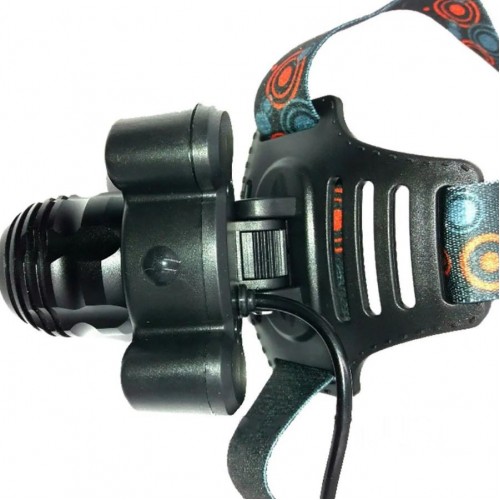 Ліхтарик на голову з акумулятором Bailong Police BL 862 T6+COB Чорний