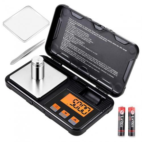 Ваги ювелірні CX-Series Pocket Scale на 200 г 0.01 г з гирею 50 г та пінцетом Ваги ювелірні CX-Series Pocket Scale на 200 г 0.01 г з гирею 50 г та пінцетом