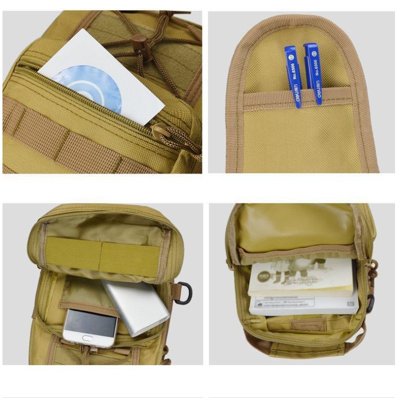 Тактична сумка-рюкзак на плече Military 6 л 28х18х12 см Койот