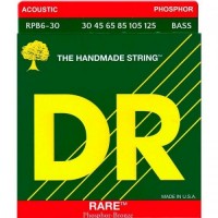 Струни для акустичної бас-гітари DR RPB6-30 Rare Phosphor Bronze 6 String Acoustic Bass Medium 30/125 Струни для акустичної бас-гітари DR RPB6-30 Rare Phosphor Bronze 6 String Acoustic Bass Medium 30/125