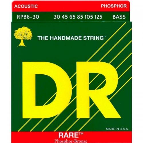 Струни для акустичної бас-гітари DR RPB6-30 Rare Phosphor Bronze 6 String Acoustic Bass Medium 30/125 Струни для акустичної бас-гітари DR RPB6-30 Rare Phosphor Bronze 6 String Acoustic Bass Medium 30/125