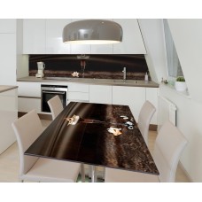 Наклейка 3Д вінілова на стіл Zatarga «Зефірне фондю» 650х1200 мм (Z184476/1st)