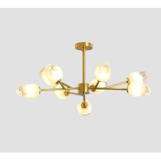 Світлодіодна люстра No Brand Сучасна 8616 Золотистий на 9 плафонів