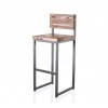 Барний стілець GoodsMetall із металу в стилі ЛОФТ 750х350х350 БС7
