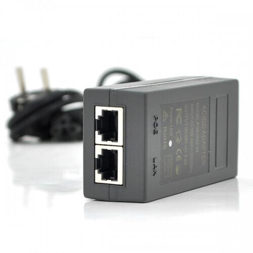 POE інжектор Merlion 48V 0.5A (24Вт) з портами Ethernet + кабель живлення POE інжектор Merlion 48V 0.5A (24Вт) з портами Ethernet + кабель живлення