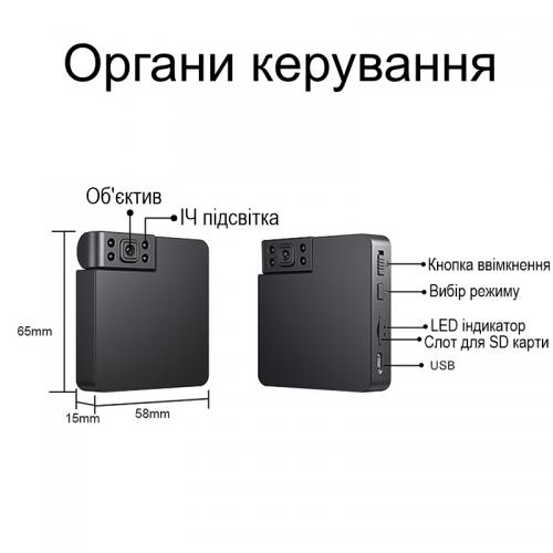 Міні wifi камера з поворотним об'єктивом записом та вбудованим акумулятором Nectronix WK11 (100953) в інтернет супермаркеті PbayMarket!