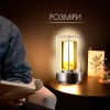 Лампа-нічник світлодіодна сенсорна No Brand LED акумуляторна з регулюванням яскравості Срібло (KL-Silver)