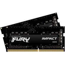 Модуль пам'яті SO-DIMM 2x16GB/3200 DDR4 Kingston Fury Impact (KF432S20IBK2/32)